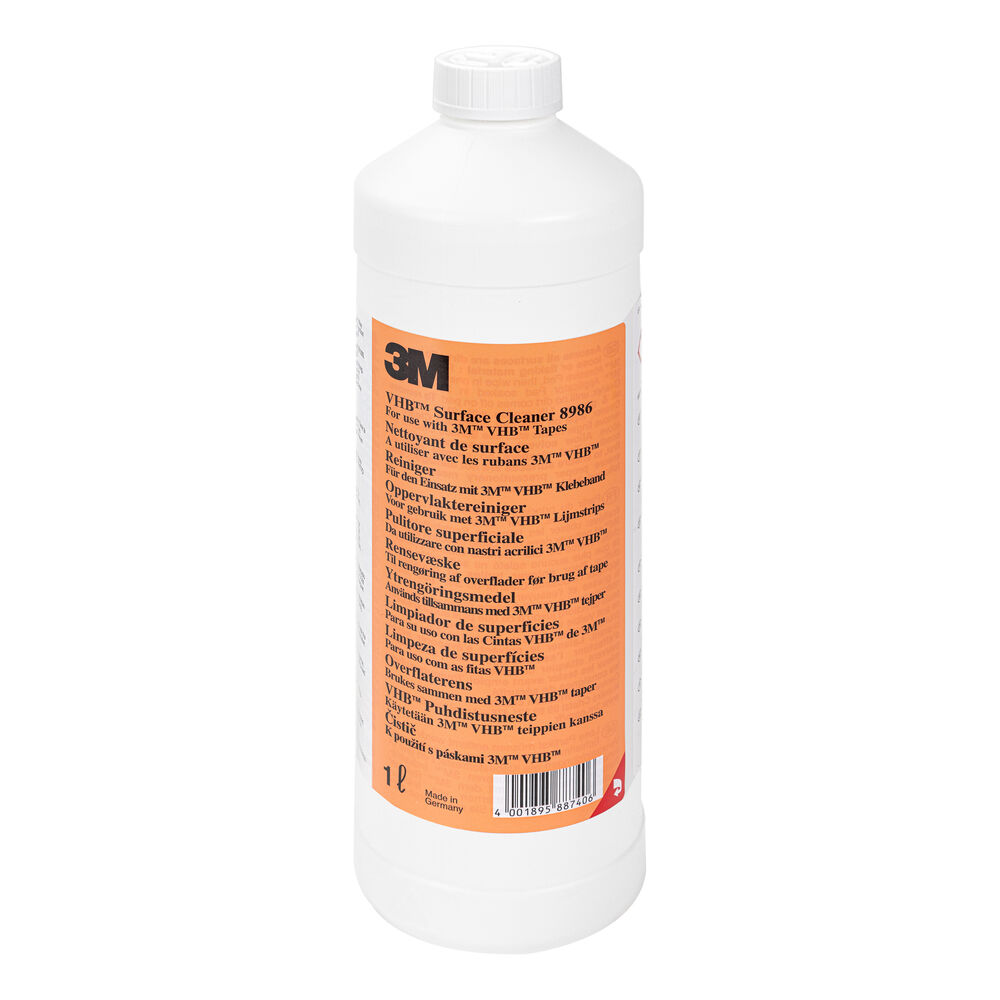 1001 3M VHB SURFACE CLEANER TRANSPARANT 1 L FLACON